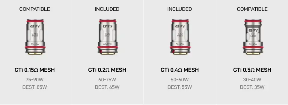 Gen SE Kit 80W + iTank T Vaporesso Kit 3 gti coils vaporesso