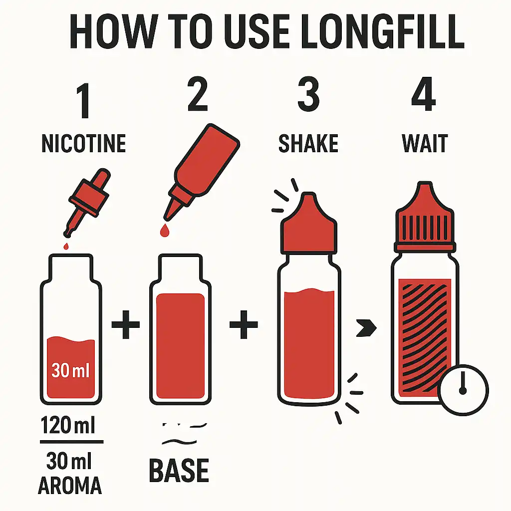 longfill instruções de como misturar
