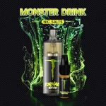 puff tornado vape descartável com nicotina monster drink