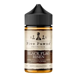 five pawns black flag risen