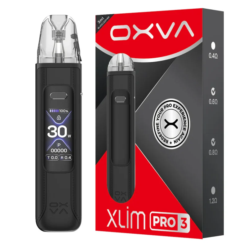 Xlim Pro 3 Oxva Black Leather
