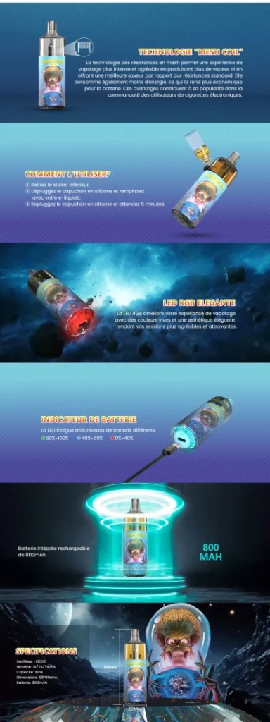 Vape Tornado 10k Puffs - Fresh Mint - 10mg Nico - Refillable 1 vape descartável tornado 10k puffs