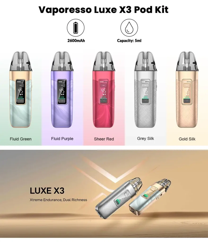 luxe x3 pod kit vaporesso