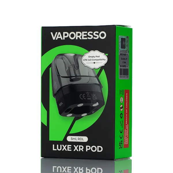 LuxeXR pod cartridges mtl - rdl Luxe XR Pod Vaporesso - Pack 2 pods MTL e RDL