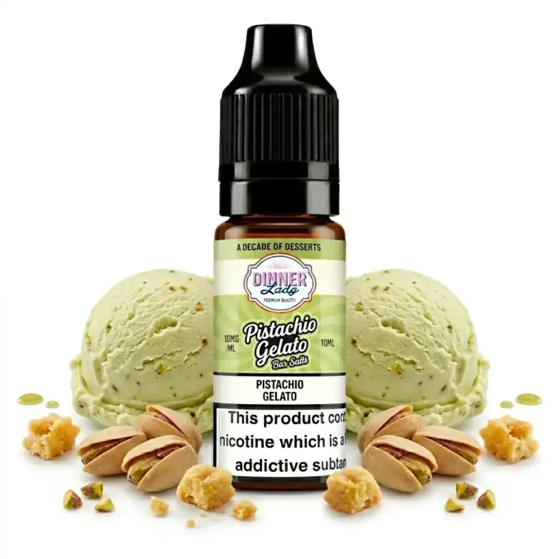 Pistachio Gelato - Dinner Lady Dessert Bar Salts Pistachio Gelato - Dinner Lady Dessert Bar Salts 10ml, 10mg e 20mg disponível em vapora.online