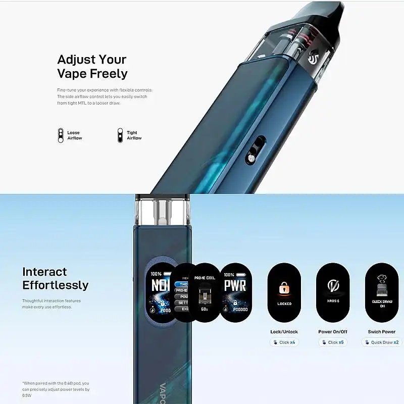 Vaporesso Xros 6 Pod Kit - Vapora Vape Shop Online Vaporesso Xros 6 Pod Kit Vaporesso
