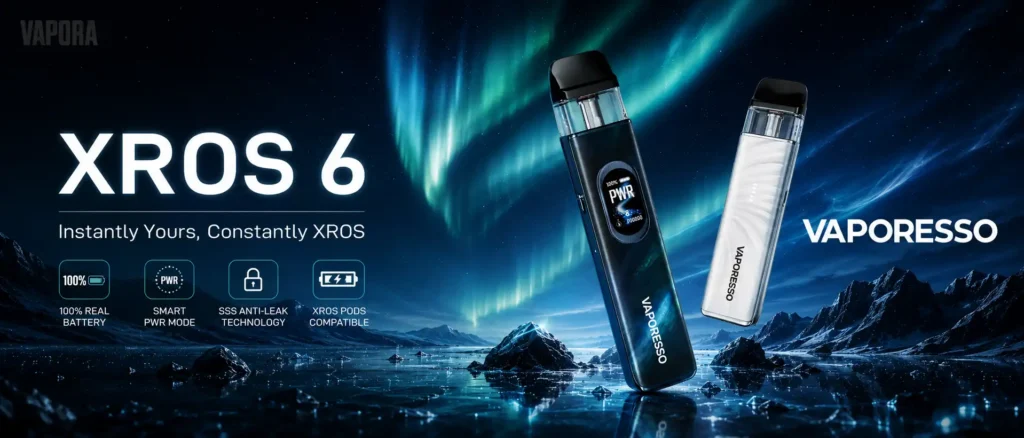 Vaporesso Xros 6 Pod Kit - Vapora Vape Shop Online Vaporesso Xros 6 Pod Kit Vaporesso