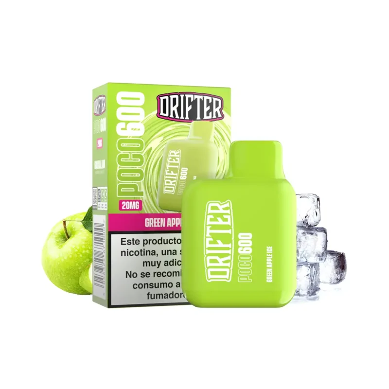 dft-drifter-poco-600-green-apple-ice-20mg-2ml Drifter Poco 600 Green Apple Ice 20MG 2ML