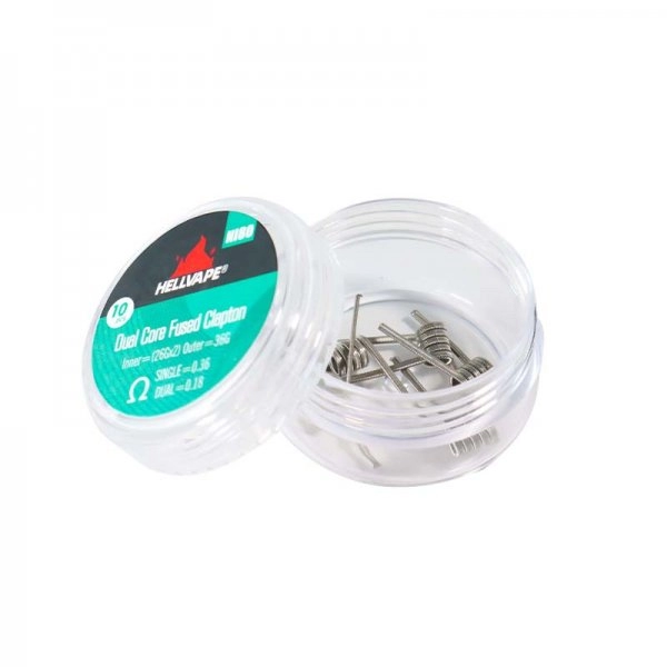 NI80 Dual Core Fused Clapton Coils – Hellvape