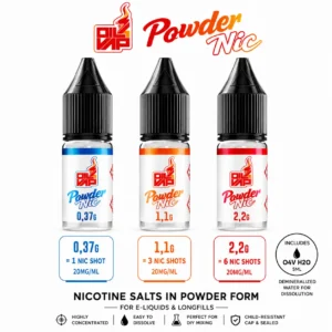powder nic salt oil4vap for vaping eliquids
