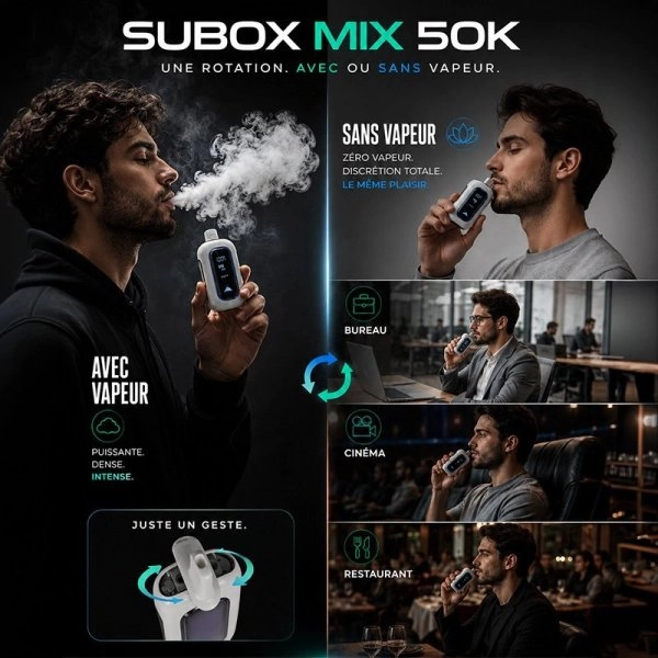 Subox Mix 2-in-1 50k puffs kangertech vaporless