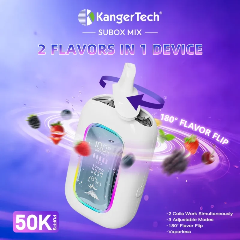 Subox Mix 2-in-1 50k puffs kangertech vaporless